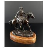 Bob Scriver Mounted Trapper Bronze