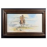 Marvin Enes Buffalo Hunter Painting