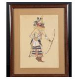 Raymond Poseyesva Hopi Indian Kachina Painting