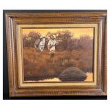 Marvin Enes On the Trapline Painting