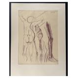 Richard Greeves Conte Crayon Drawing