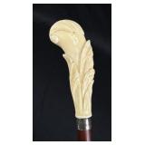 Alaskan Miner Patriotic Ivory Walking Stick Cane