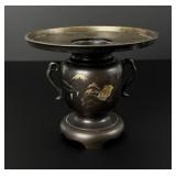 Japanese Bronze Ikebana Flower Vase