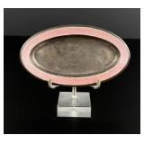 Foster & Bailey Guilloche Enamel Sterling Tray