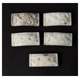 Chinese Carved Jade Panels