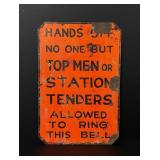 Butte Montana Mine Shaft Bell Sign