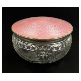 Foster & Bailey Guilloche Enamel Sterling Box