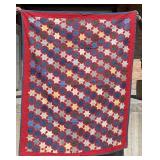 1890s Star Attraction Applique Quilt