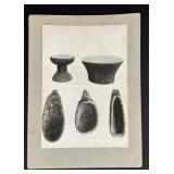 Yurok Indian Stool and Pillow Photo