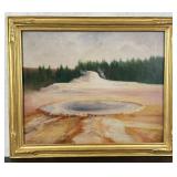 William Louis Sonntag Sr Yellowstone Park Painting