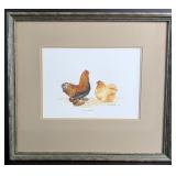 Richard Greeves Gold Brahma Chickens Painting