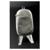 Victorian Sterling Match Safe Vesta Case