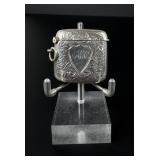1908 Sterling Silver English Match Case Vesta Safe