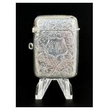 Edwardian Sterling Match Safe Vesta Case