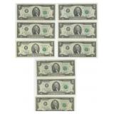 United States Series 1976 Two Dollar $2 Bills