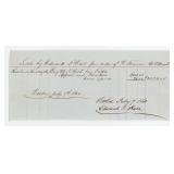 Watson Freeman 1860 Brig Bill of Sale Receipt