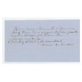 1858 Watson Freeman Cigar Confiscation Document