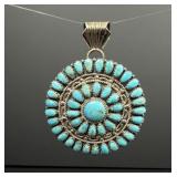Larry Moses Begay Navajo Sterling Pendant
