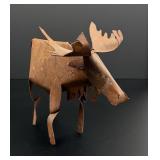 Decorative Tin Rustic Metal Garden Moose