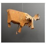 Decorative Tin Rustic Metal Moose Coat Hook