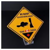 Beaver Ahead Trans Canada Highway Sign