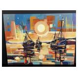 Jeshua de Los Angeles Murillo Harbor Oil Painting