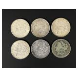 Group of Morgan Silver Dollars