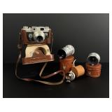 Argus C Four Rangefinder Film Camera and Lenses