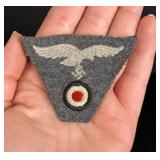 WW2 German Luftwaffe EM NCO M43 Cap Insignia