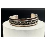 Lester Jackson Navajo Sterling Silver Bracelet