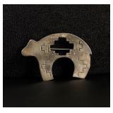 Navajo Sterling Silver Bear Brooch