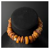 Natural Baltic Butterscotch Amber Bead Necklace