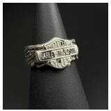 Harley Davidson Motorcycles Sterling Silver Ring