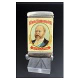 King Edward VII Cigars Celluloid Match Safe