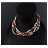 Santo Domingo Pueblo Turquoise Stone Necklace