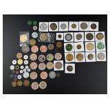 Collection of Tokens and Wood Nickels