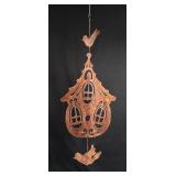 Montana Folk Art Birdhouse Wind Chime