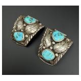 Roy B. Platero Navajo Sterling Watch Band Tips