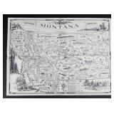 Montana Frontier Pioneer Map