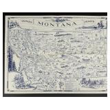 Montana Frontier Pioneer Map