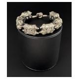 .800 Silver Islamic Taweez Prayer Scroll Bracelet