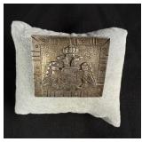 Peruvian .900 Silver Eagle Coat of Arms Brooch