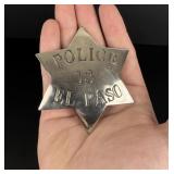 El Paso Texas Police Badge Langenbacker