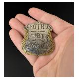 Kansas City Brothel Inspector Badge Langenbacker