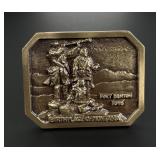 Bob Scriver Birthplace of Montana Belt Buckle