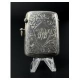 1916 Sterling Match Safe Vesta Case