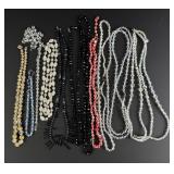 Art Deco Faceted Glass Beaded Necklaces