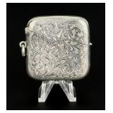1913 Sterling Match Safe Vesta Case