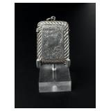 Edwardian Sterling English Match Safe Vesta Case