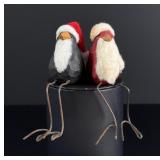 Carved Christmas Penguin Shelf Sitter Decorations